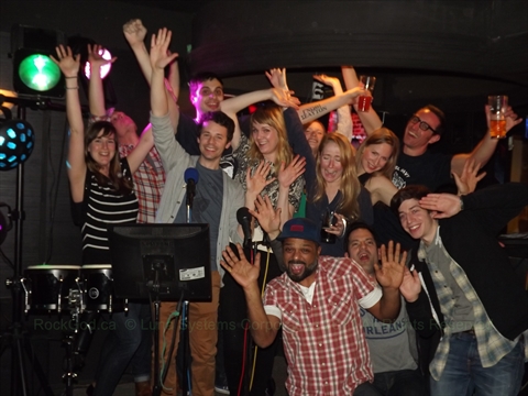 karaoke at the Locker Room